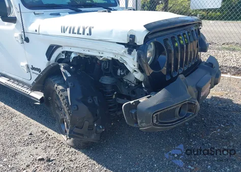 2021 Jeep Wrangler Unlimited Willys 4X4 из США, поврежденный, VIN 1C4HJXDN7MW562219